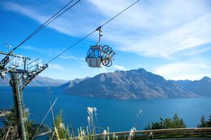 Tracks in the Queenstown Bike Park are accessed by Skyline Gondola.